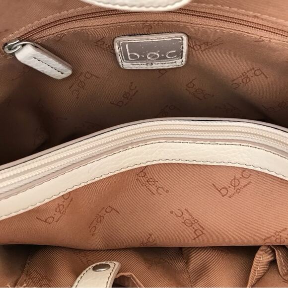 BOC Born Multi-pocket Purse Concept Ivory Cream White Hobo Shoulder Bag - Picture 7 of 11